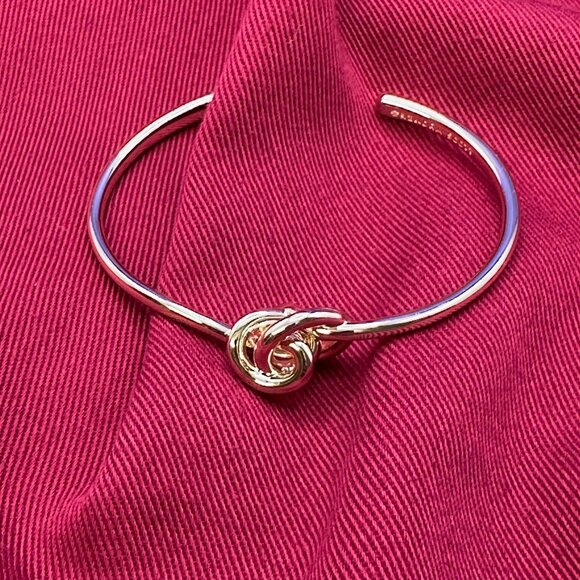 Kendra Scott Presleigh Love Knot Cuff Bracelet Gold-Tone - Picture 9 of 11